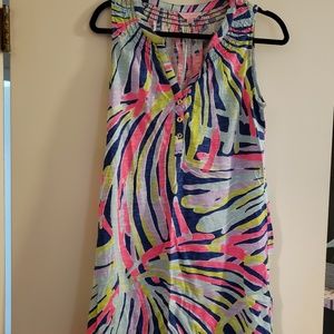 Lilly Pulitzer Essie Dress Indigo Sea Dreamin. EUC